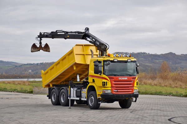 SCANIA P380 * BORDMATIC + HIAB 144 D - 2 PRO * 6x6 !