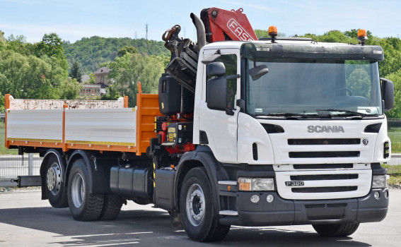 SCANIA P380* WYWROTKA 6,40m * FASSI F190A.25 * STAN BDB