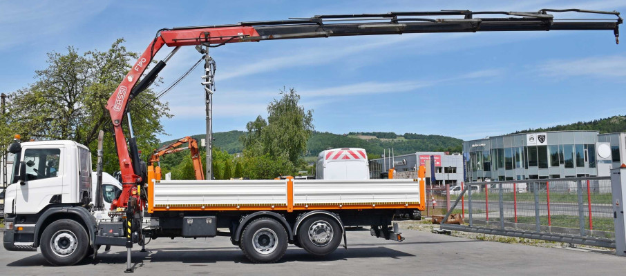 SCANIA P380* WYWROTKA 6,40m * FASSI F190A.25 * STAN BDB