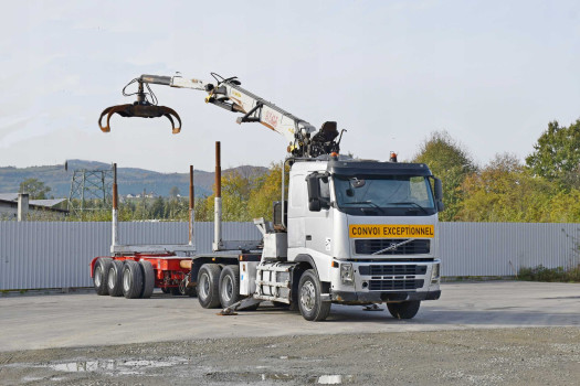 VOLVO FH 520 * DO TRANSPORTU DREWNA * EPSILON E260L83 * PRZYCZEPA * 6x4