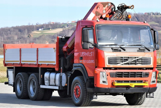 VOLVO FM 12 380 SKRZYNIA 5,20m * HMF 2223 + PILOT / 6x6