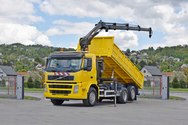 Volvo FM 330 * WYWROTKA 5,50 m + HIAB 122 B - 3 DUO * STAN BDB