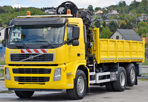 Volvo FM 330 * WYWROTKA 5,50 m + HIAB 122 B - 3 DUO * STAN BDB