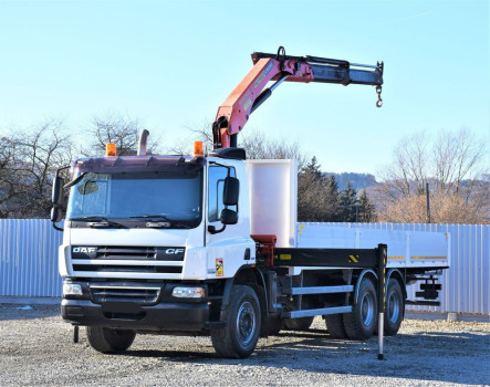 DAF CF 75.360 Skrzynia 7,95 m + HDS * 6×4 * Stan BDB!