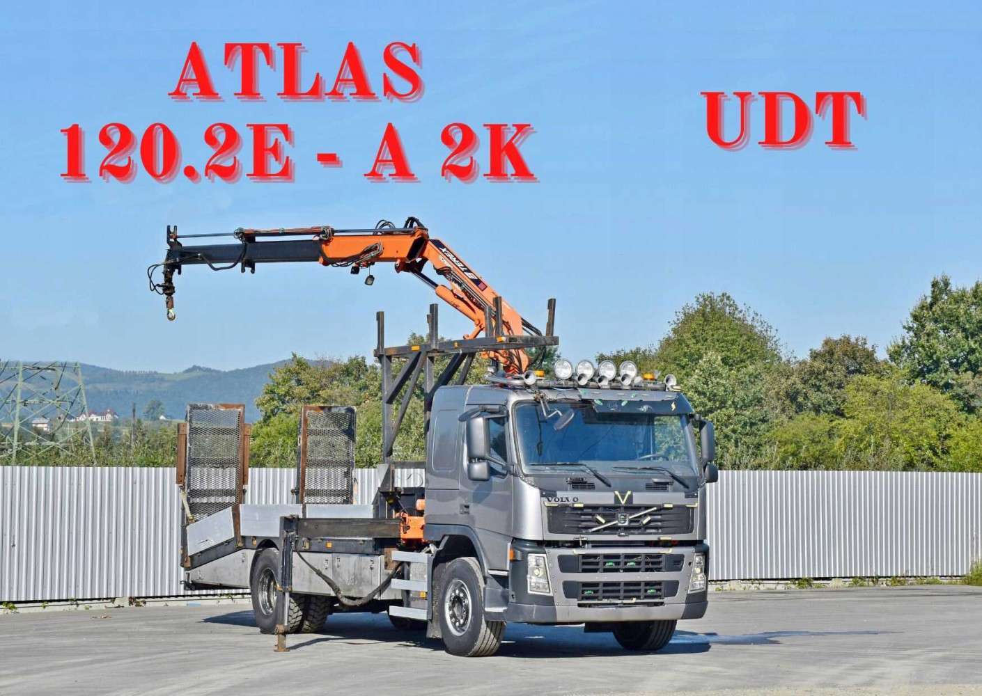 VOLVO FM 340 * LAWETA 6,10m + ATLAS 120.2E - A2K + PILOT * STAN BDB