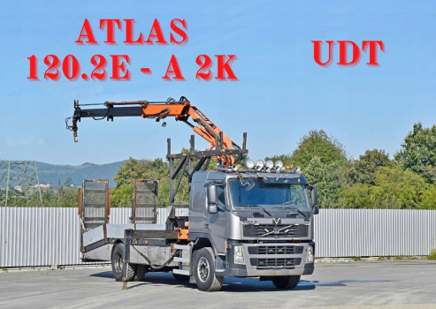 VOLVO FM 340 * LAWETA 6,10m + ATLAS 120.2E - A2K + PILOT * STAN BDB