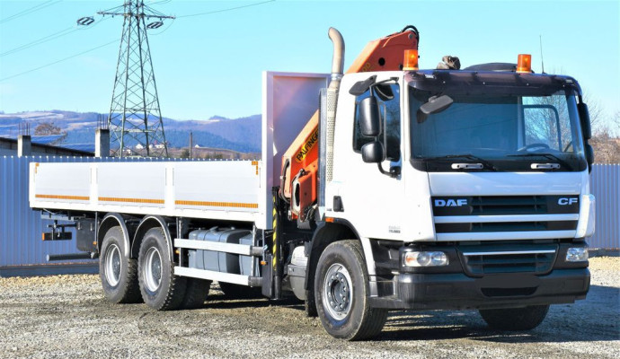 DAF CF 75.360 Skrzynia 7,95 m + HDS * 6×4 * Stan BDB!