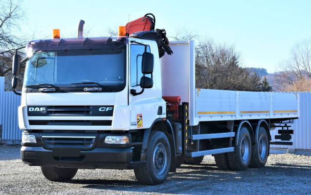 DAF CF 75.360 Skrzynia 7,95 m + HDS * 6×4 * Stan BDB!