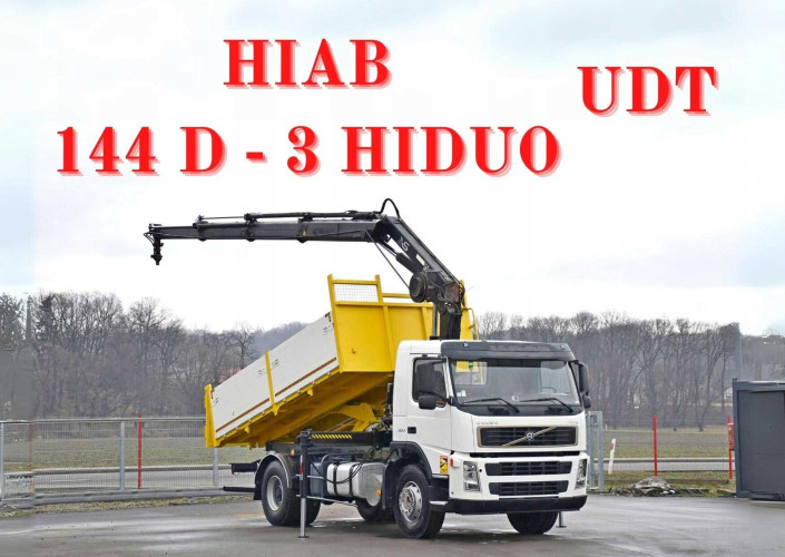 Volvo FM 9 300 * WYWROTKA 5,00m + HIAB 144 D - 3 HIDUO + PILOT