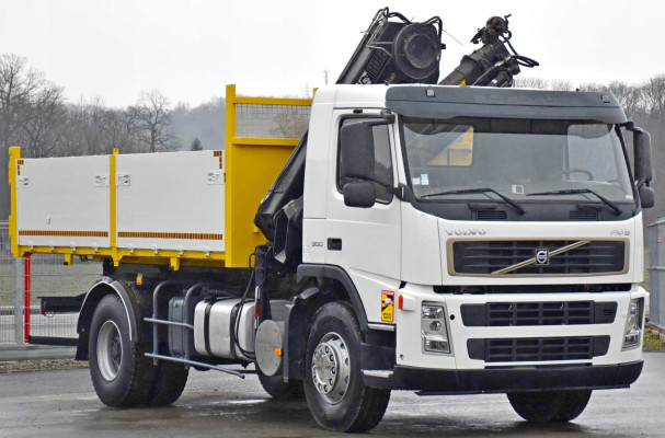 Volvo FM 9 300 * WYWROTKA 5,00m + HIAB 144 D - 3 HIDUO + PILOT