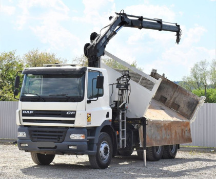 DAF CF 85.340 * Wywrotka 4,90 m + HIAB 122 B - 2 CL