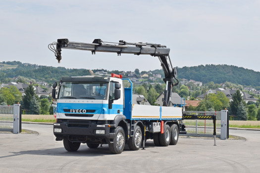 Iveco TRAKKER 410 * SKRZYNIA 7,20 m + HIAB 244 EP - 4 HIDUO + PILOT / 8x4