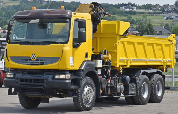 Renault KERAX 370 DXI * WYWROTKA 5,10 m *HMF 1563 + PILOT* / 6x4 * STAN BDB