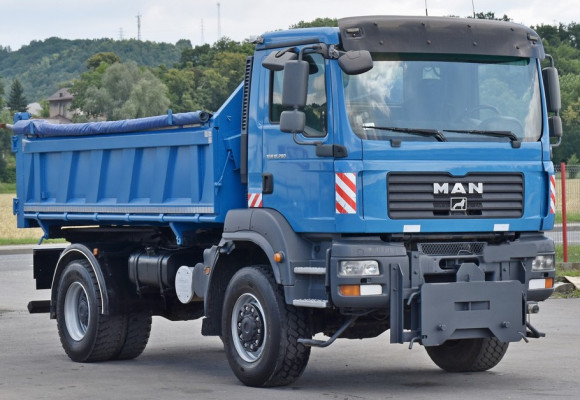 MAN TGM 18.280 * Wywrotka 4,35m + BORDMATIC / 4x4 * STAN BDB