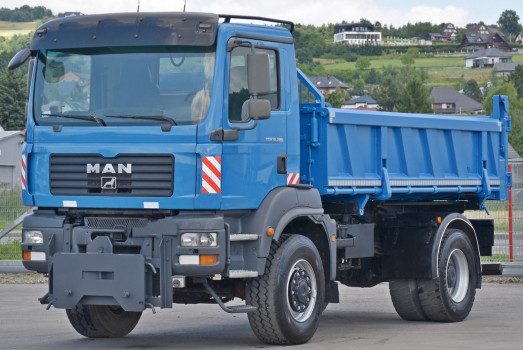 MAN TGM 18.280 * Wywrotka 4,35m + BORDMATIC / 4x4 * STAN BDB