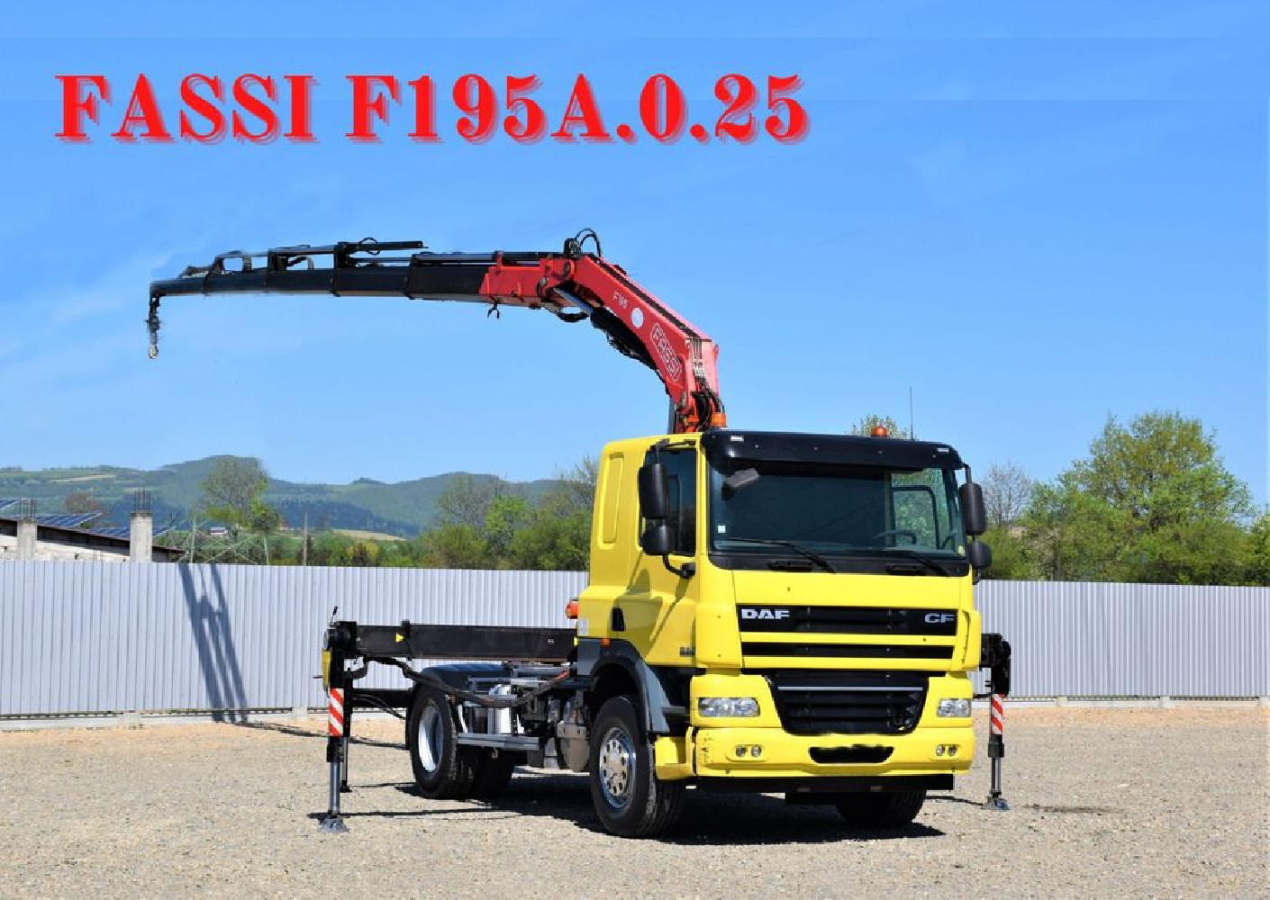 DAF CF 85.410 Ciągnik siodłowy + FASSI F195A.0.25