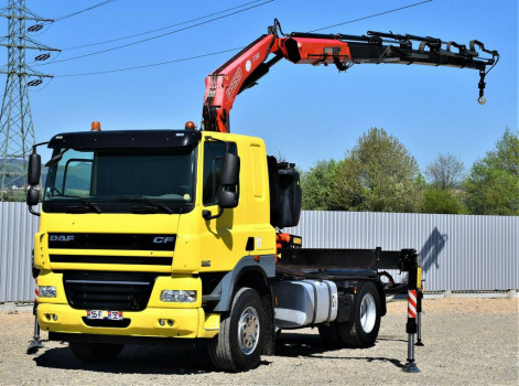 DAF CF 85.410 Ciągnik siodłowy + FASSI F195A.0.25