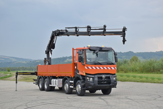 Renault C 430 * SKRZYNIA 7,30 m * HIAB 211 EP - 4 HIDUO + PILOT / 8x4