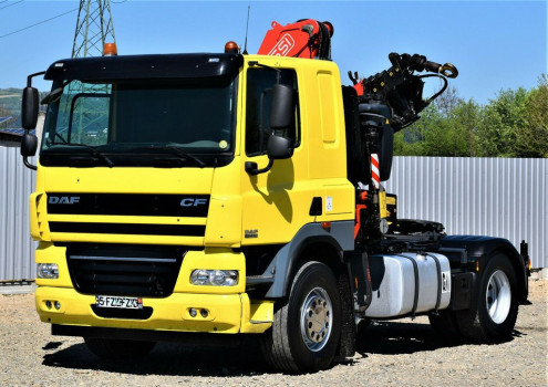 DAF CF 85.410 Ciągnik siodłowy + FASSI F195A.0.25