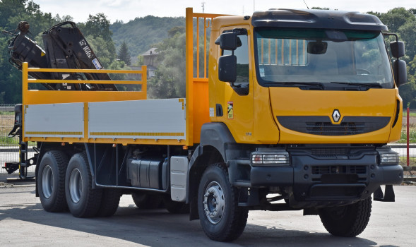 Renault Kerax 370 DXI * SKRZYNIA + HIAB 166 E - 3 HIDUO + PILOT / 6x4