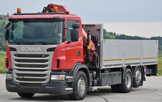 SCANIA G 360 * SKRZYNIA 6,50 m * PK 29002 + PILOT + WINDA * STAN BDB