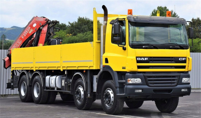 DAF CF 85.430 Skrzynia 7,70m+FASSI F215A.25+PILOT!