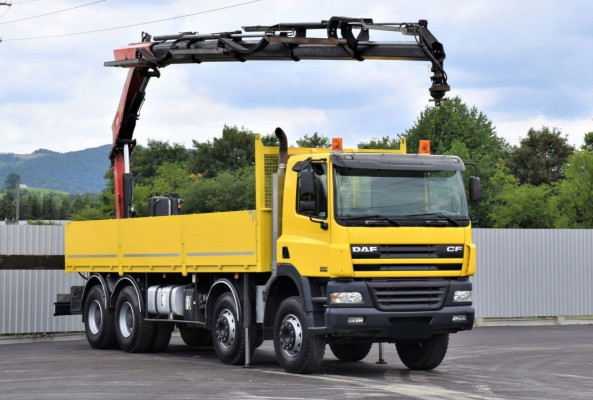 DAF CF 85.430 Skrzynia 7,70m+FASSI F215A.25+PILOT!