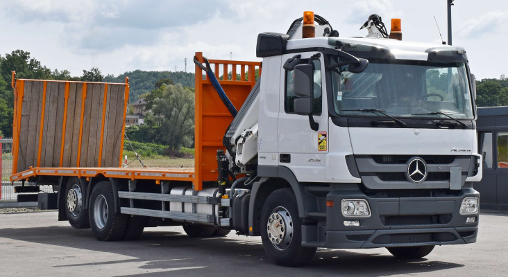 MERCEDES ACTROS 2536* LAWETA 7,90m + HIAB 166 ES - 4 HIDUO/PILOT * STAN BDB