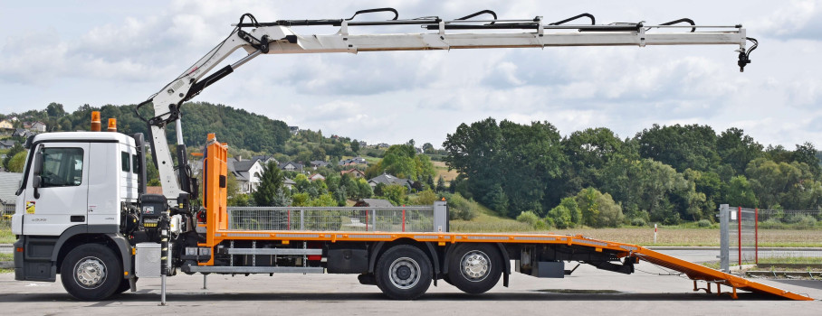 MERCEDES ACTROS 2536* LAWETA 7,90m + HIAB 166 ES - 4 HIDUO/PILOT * STAN BDB