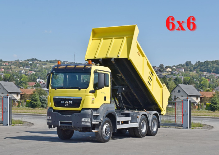 MAN TGS 33.480 * WYWROTKA 5,20 m * 6x6 * STAN BDB