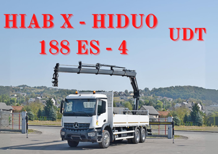 Mercedes Actros 2636 * HIAB X - HIDUO 188 ES - 4 HIDUO + PILOT /6x4