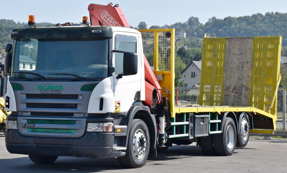 SCANIA P310 * LAWETA 7,50 m + FASSI F170A.22 + PILOT * STAN BDB