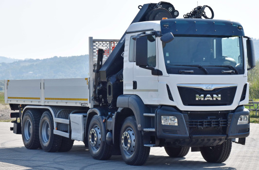 MAN TGS 35.400 SKRZYNIA 6,20 m + HIAB 322 E - 7 HIDUO + PILOT / 8x4