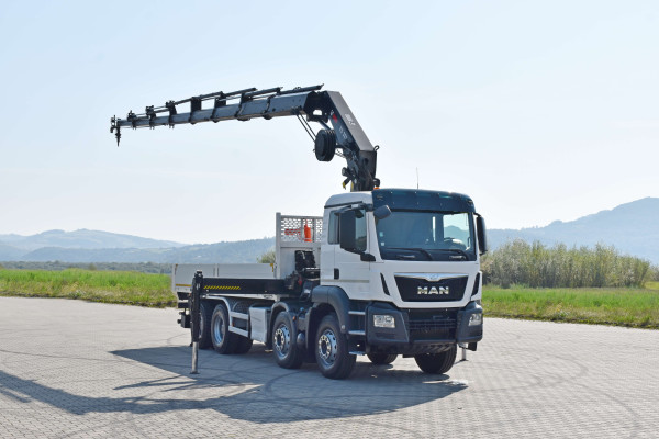 MAN TGS 35.400 SKRZYNIA 6,20 m + HIAB 322 E - 7 HIDUO + PILOT / 8x4