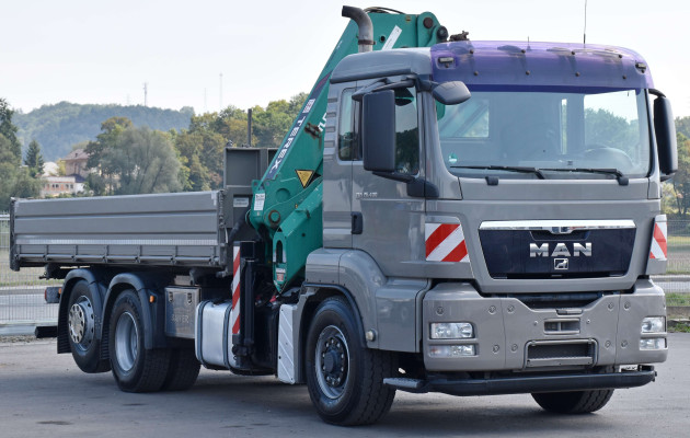 MAN TGS 26.400 * WYWROTKA 5,70 m + TEREX 290.2 E - A 3 + PILOT * 6x4 *STAN BDB