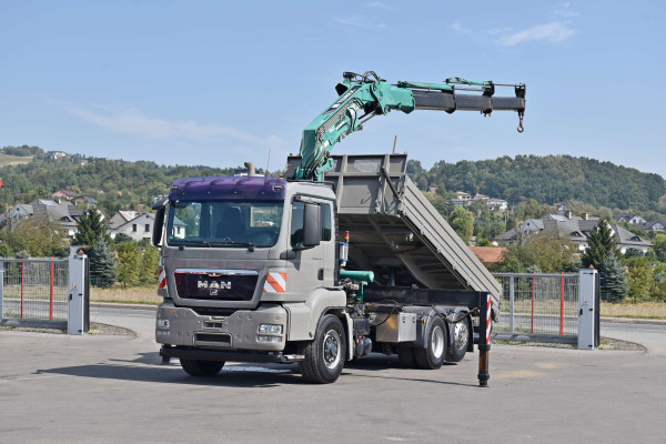 MAN TGS 26.400 * WYWROTKA 5,70 m + TEREX 290.2 E - A 3 + PILOT * 6x4 *STAN BDB