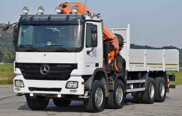 Mercedes Actros 4144 * SKRZYNIA 5,90 m + PK 60002 + PILOT / 8x4