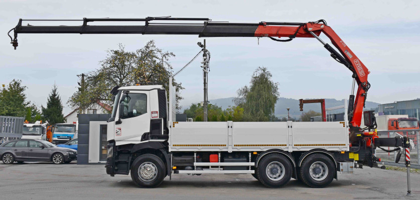 Renault C 380 * SKRZYNIA 5,45 m + FASSI F 175A.0.24 + PILOT *  6x4