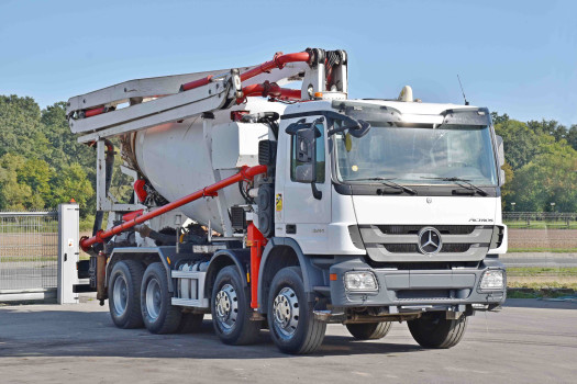 MERCEDES ACTROS 3241 * POMPA DO BETONU 24 m + PILOT * STAN BDB / 8x4