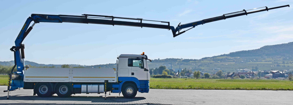 MAN TGS 26.480 * SKRZYNIA 6,30 m * PK 27002 + JIB PJ060 + PILOT / 6x4