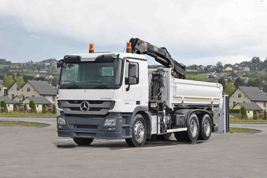 Mercedes Actros 2641 * WYWROTKA 4,90 m * HIAB 144 B-2 DUO * 6x4