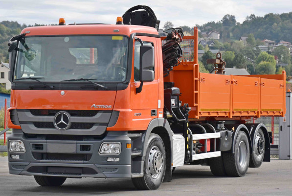 Mercedes Actros 2536 * WYWROTKA 5,90 m * HIAB 144 BS - 3 HIDUO + PILOT