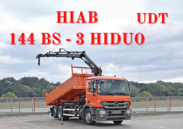 Mercedes Actros 2536 * WYWROTKA 5,90 m * HIAB 144 BS - 3 HIDUO + PILOT