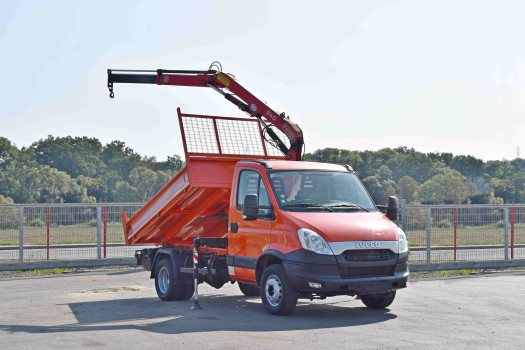 IVECO Daily 70C17 * Wywrotka 2,80 m + FASSI F40A.0.21