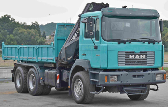 MAN  27 - 314 * WYWROTKA 5,30m + HIAB 220 C - 3 + PILOT / 6x4