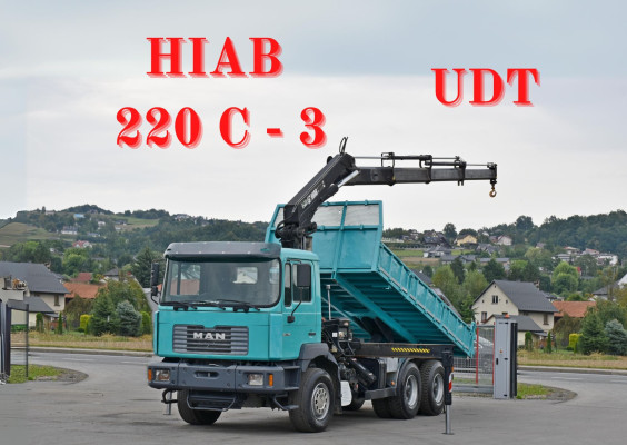 MAN  27 - 314 * WYWROTKA 5,30m + HIAB 220 C - 3 + PILOT / 6x4