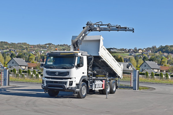 Volvo FMX 410 * WYWROTKA 5,20 m + HIAB 122 D-4 HIDUO + PILOT / 6x4