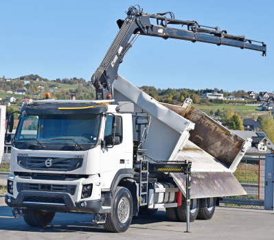 Volvo FMX 410 * WYWROTKA 5,20 m + HIAB 122 D-4 HIDUO + PILOT / 6x4