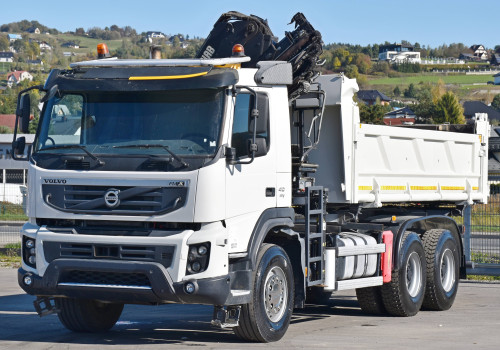 Volvo FMX 410 * WYWROTKA 5,20 m + HIAB 122 D-4 HIDUO + PILOT / 6x4