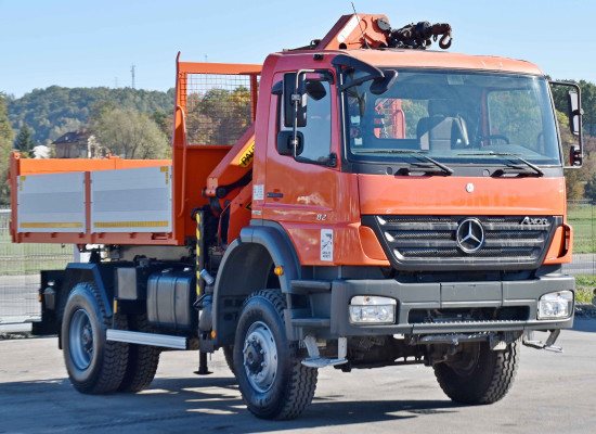 Mercedes AXOR 1829 * WYWROTKA 3,85 m + PK 9501 + PILOT / 4x4